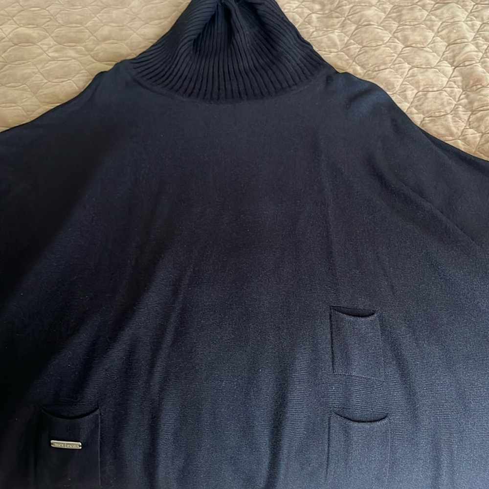 MerSea black sweater poncho